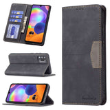 Samsung Galaxy A31 Case Made With PU Leather and TPU - Black