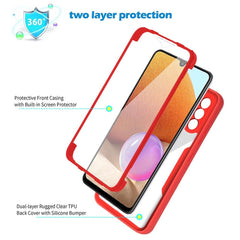 Samsung Galaxy A32 4G Case Full Coverage Protective Black Transparent