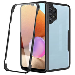 Samsung Galaxy A32 4G Case Full Coverage Protective Black Transparent