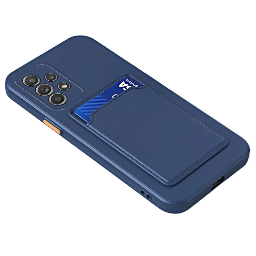 Samsung Galaxy A33 5G Case With Card Slot Made With TPU - Dark Blue