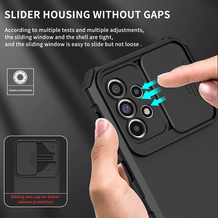 Samsung Galaxy A33 5G Case With Stereoscopic Holder - Black