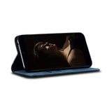 Samsung Galaxy A34 5G Case Denim Texture PU Leather Wallet - Blue