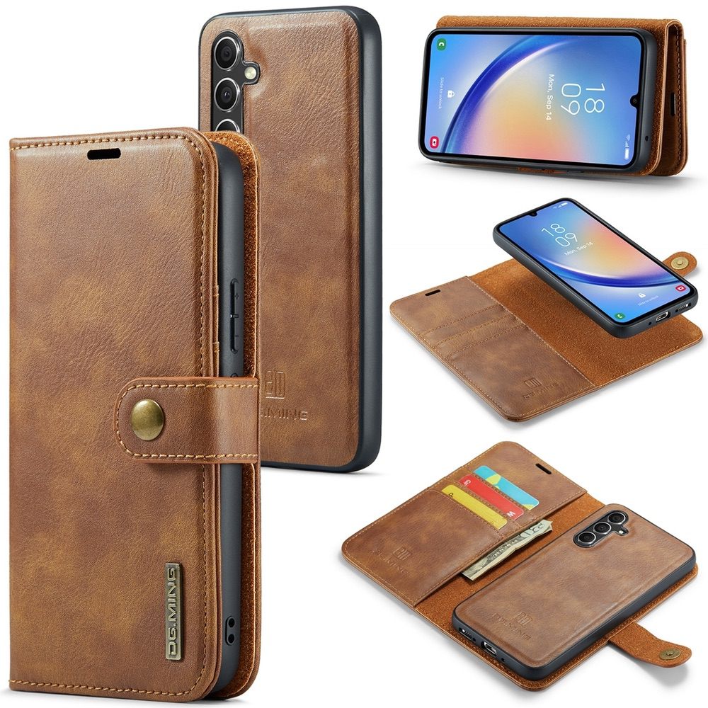 Samsung Galaxy A34 5G Case DG.MING Flip Detachable Magnetic - Brown