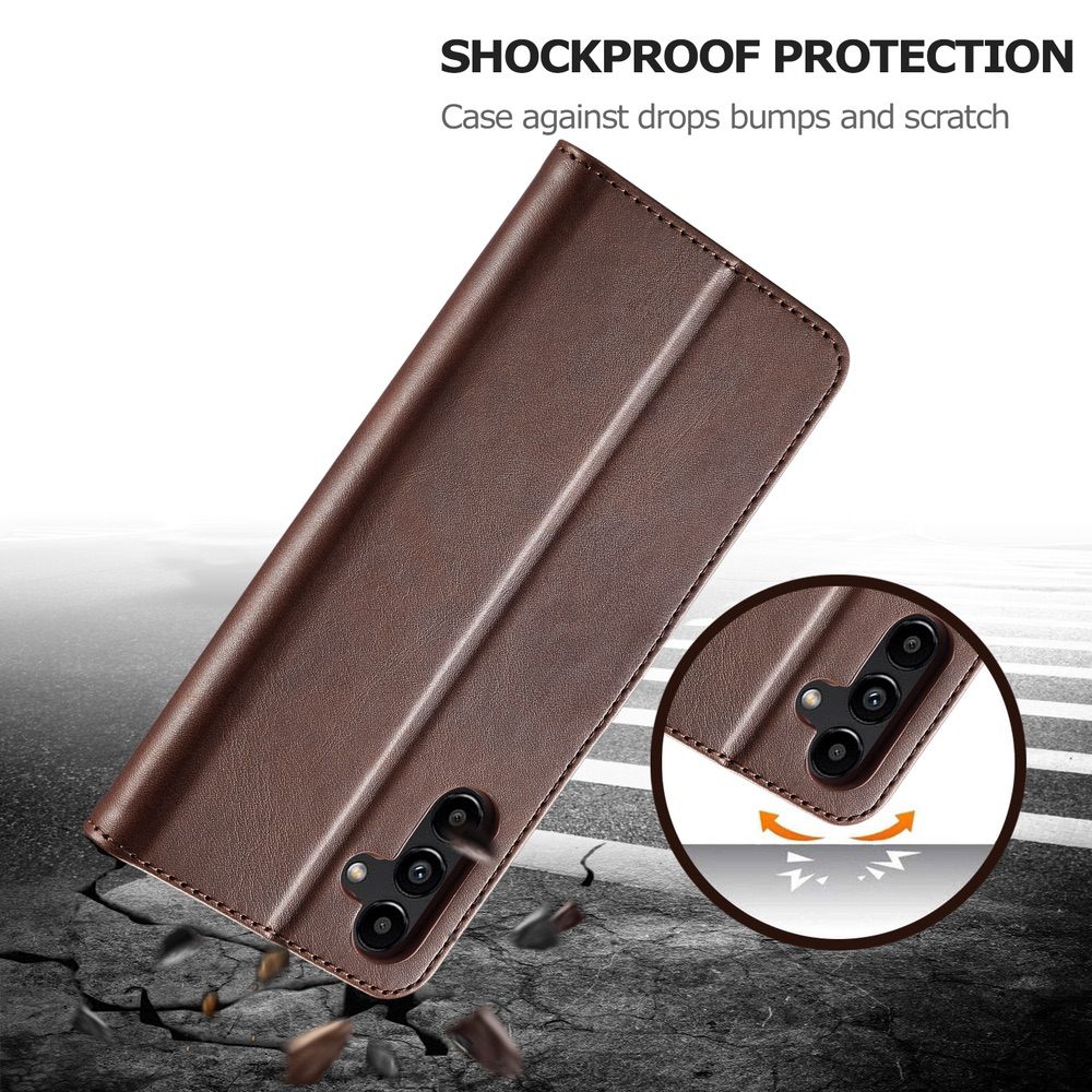 Samsung Galaxy A34 5G Case LC.IMEEKE Calf Texture - Coffee