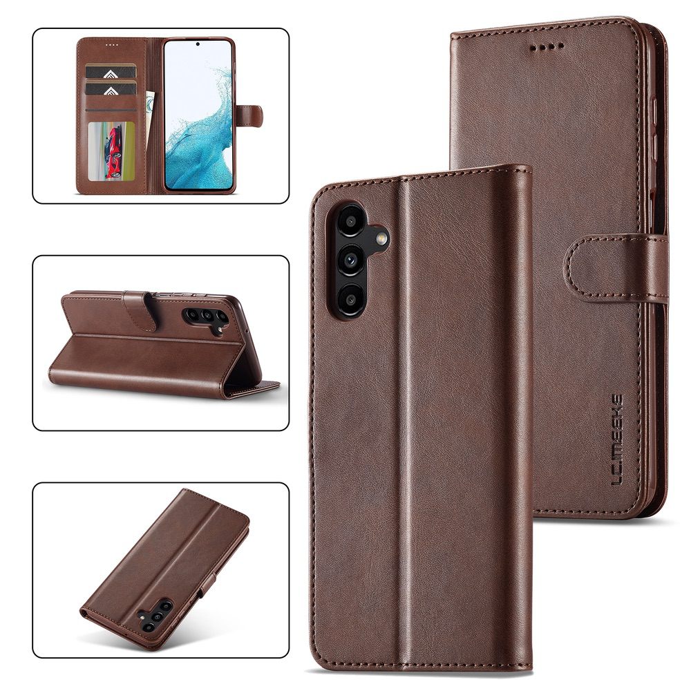 Samsung Galaxy A34 5G Case LC.IMEEKE Calf Texture - Coffee