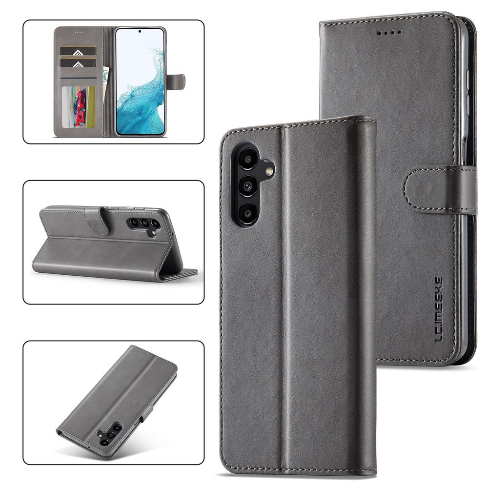 Samsung Galaxy A34 5G Case LC.IMEEKE Calf Texture - Grey