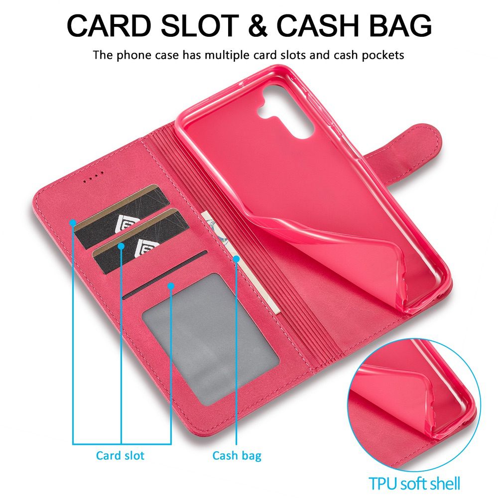 Samsung Galaxy A34 5G Case LC.IMEEKE Calf Texture - Red