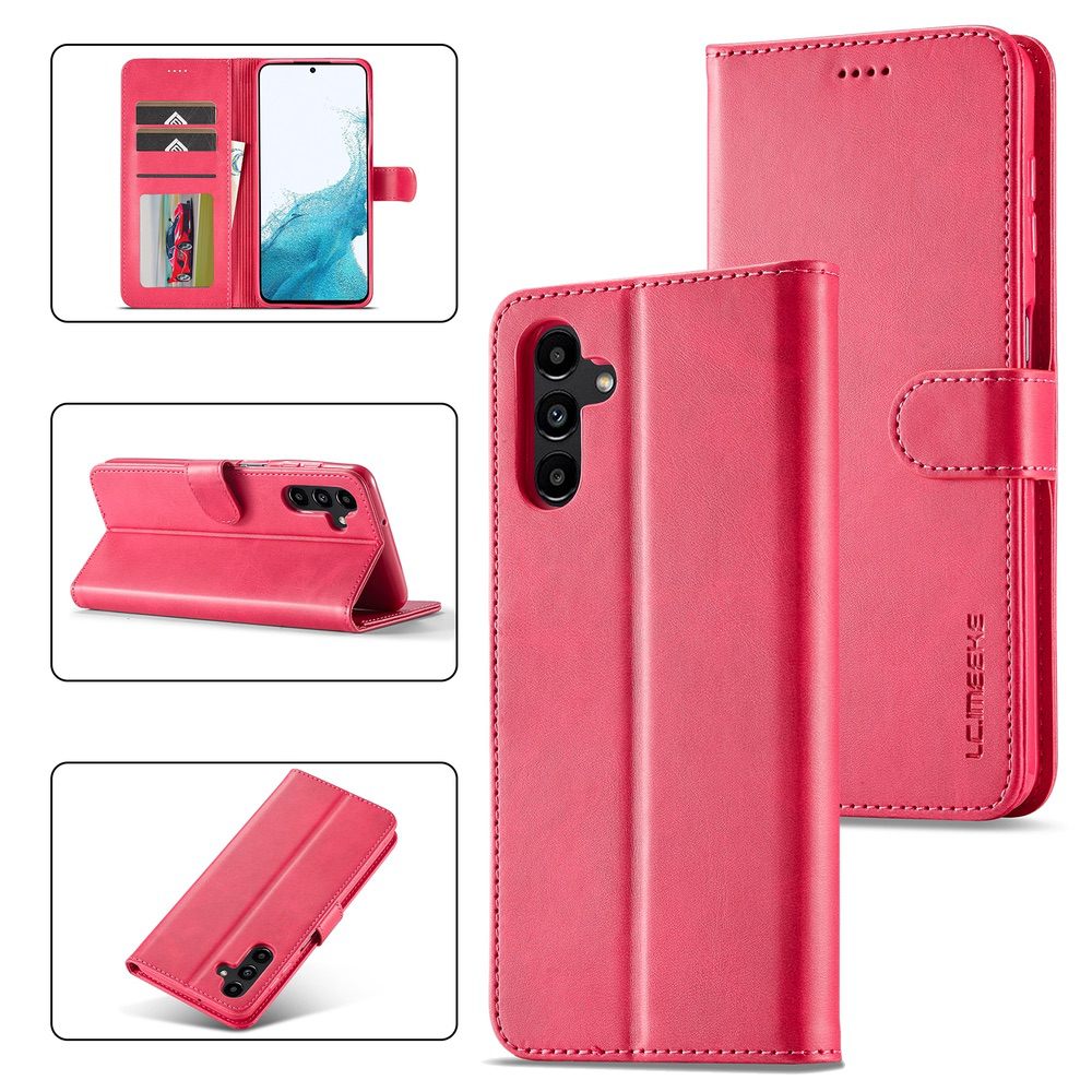 Samsung Galaxy A34 5G Case LC.IMEEKE Calf Texture - Red
