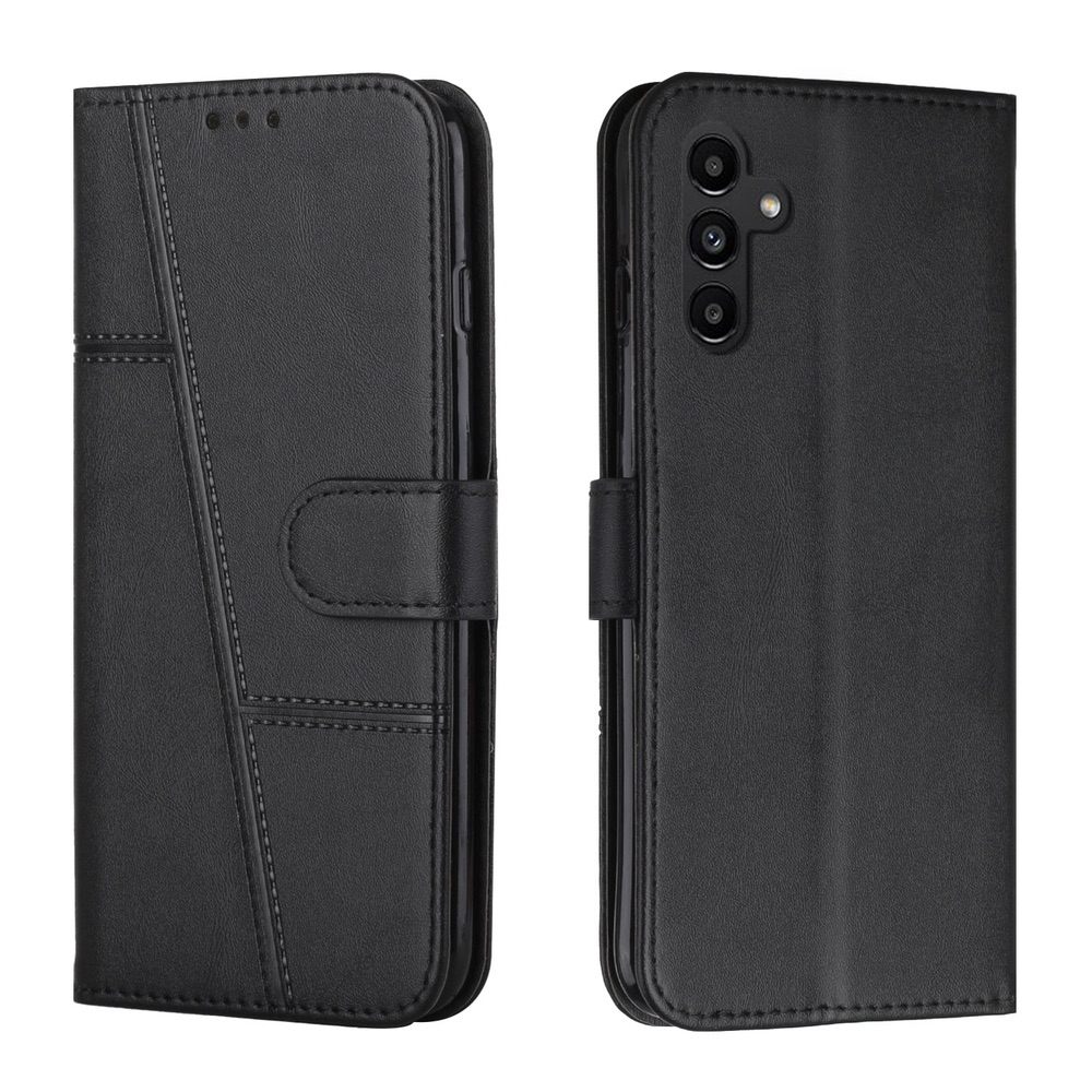 Samsung Galaxy A34 5G Case Stitching Calf Texture - Black