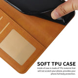 Samsung Galaxy A34 5G Case Stitching Calf Texture - Light Brown