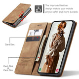 Samsung Galaxy A35 5G Case CaseMe 013 PU Leather Flip - Brown
