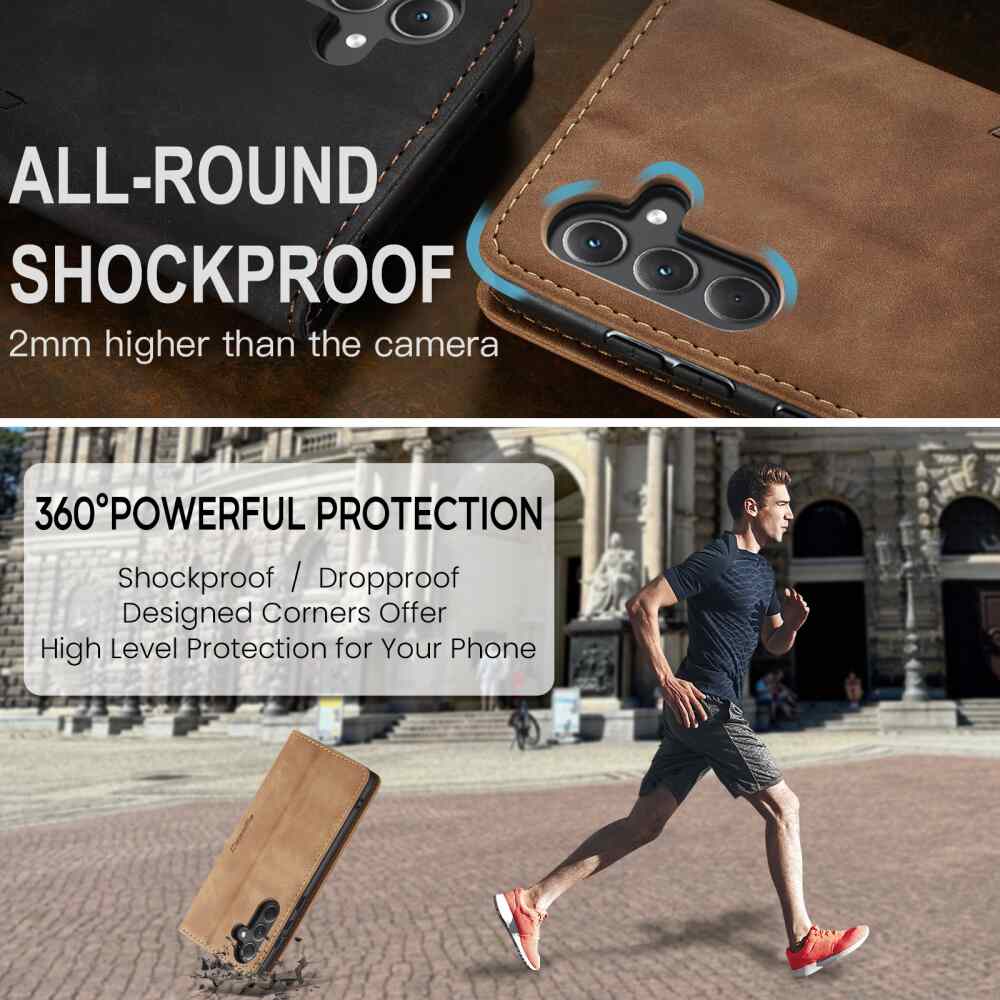 Samsung Galaxy A35 5G Case CaseMe 013 PU Leather Flip - Brown