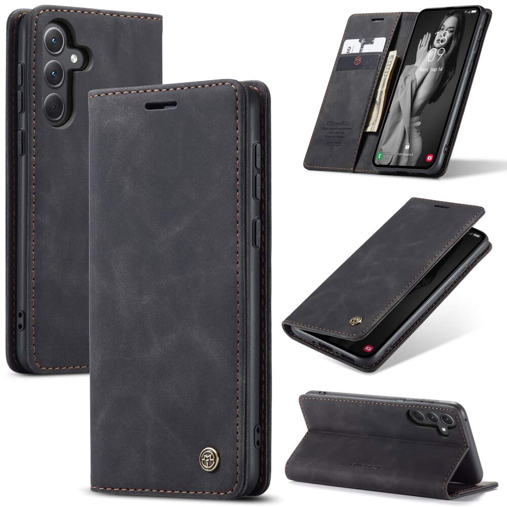Samsung Galaxy A35 5G Case CaseMe 013 PU Leather Wallet - Black