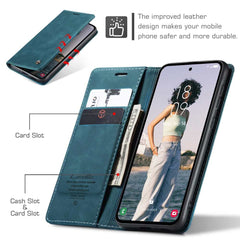 Samsung Galaxy A35 5G Case CaseMe 013 PU Leather Wallet - Blue