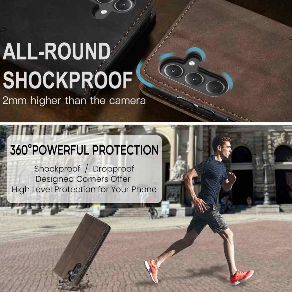Samsung Galaxy A35 5G Case CaseMe 013 PU Leather Wallet - Coffee