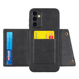 Samsung Galaxy A35 5G Case Double Buckle PU Leather - Black