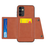 Samsung Galaxy A35 5G Case Double Buckle PU Leather - Brown