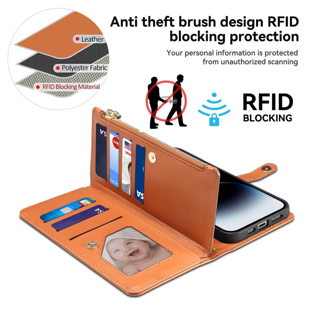 Samsung Galaxy A35 5G Case ESEBLE Star Series Wallet - Brown