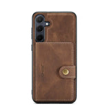 Samsung Galaxy A35 5G Case With Detachable Magnetic Wallet - Brown