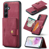 Samsung Galaxy A35 5G Case With Detachable Magnetic Wallet - Red