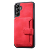 Samsung Galaxy A35 5G Case RFID Anti-theft PU Card Bag - Red