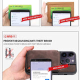 Samsung Galaxy A35 5G Case RFID Anti-theft PU Card Bag - Red