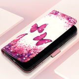 Samsung Galaxy A35 5G Case Rose Butterfly Painting - White