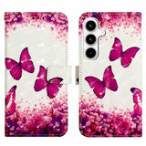 Samsung Galaxy A35 5G Case Rose Butterfly Painting - White