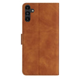 Samsung Galaxy A35 5G Case Seven Butterflies Embossed Leather - Brown