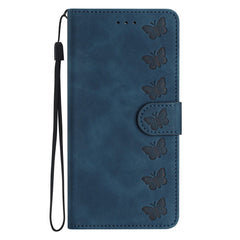 Samsung Galaxy A35 5G Case Seven Butterflies Wallet - Blue