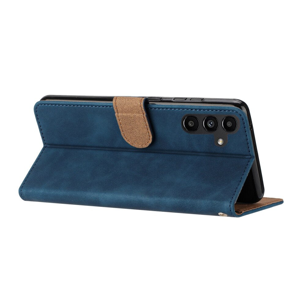 Samsung Galaxy A35 5G Case Seven Butterflies Wallet - Blue