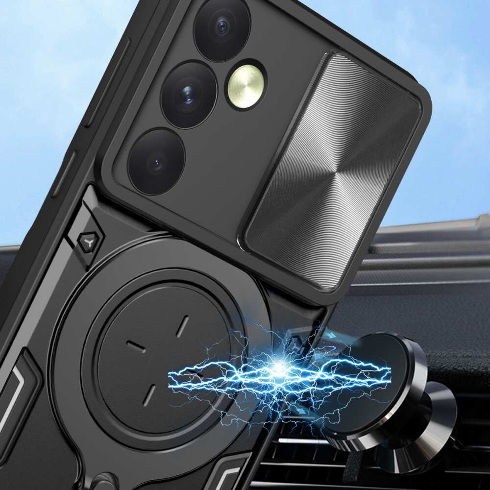 Samsung Galaxy A35 5G Case Sliding Camshield Magnetic Holder - Black