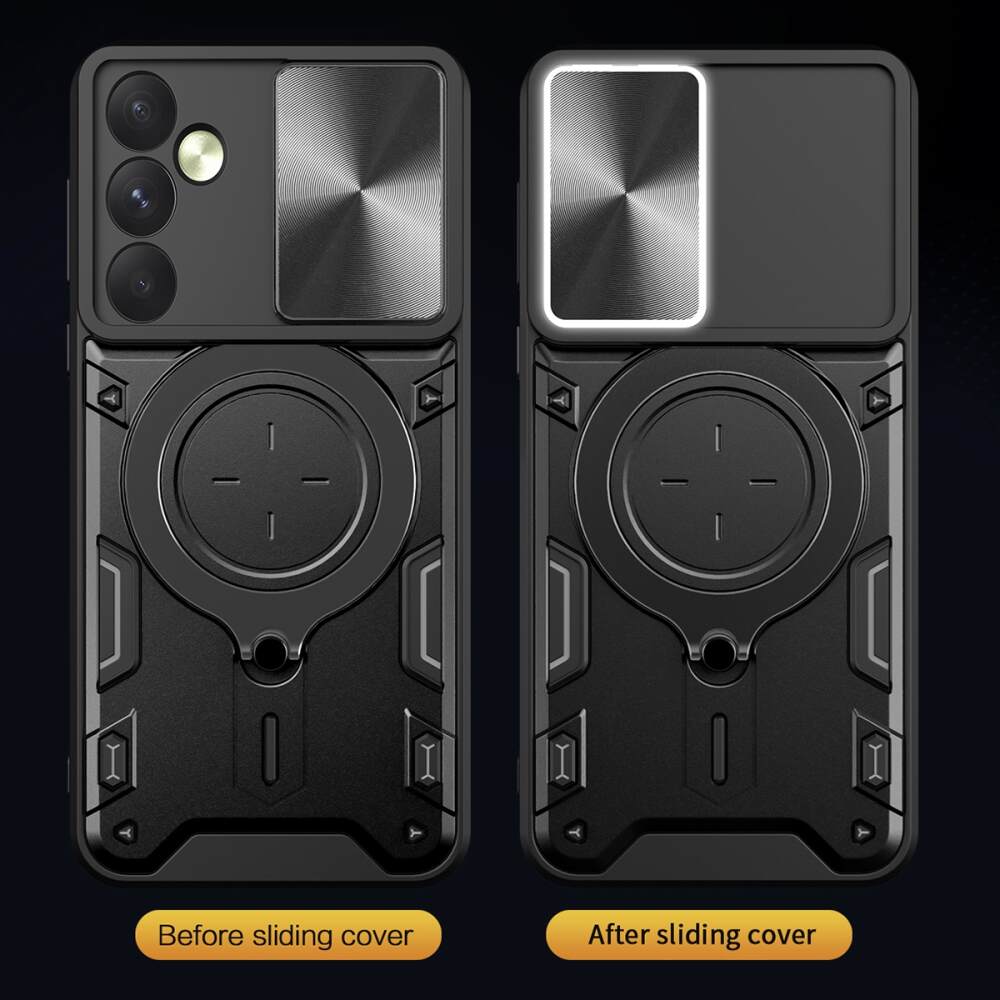 Samsung Galaxy A35 5G Case Sliding Camshield Magnetic Holder - Black