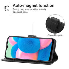 Samsung Galaxy A50 Case Shockproof PU Leather - Black
