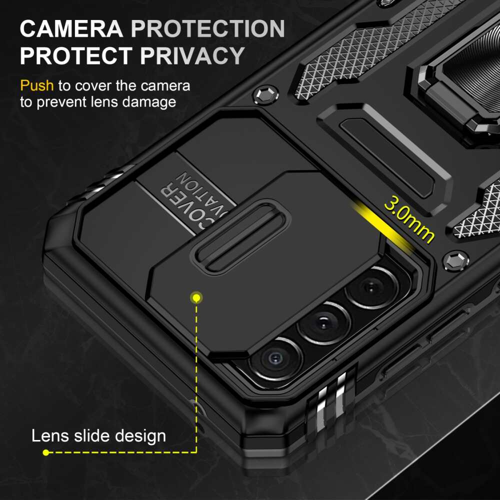 Samsung Galaxy A52 5G Case With Camera Shield - Black