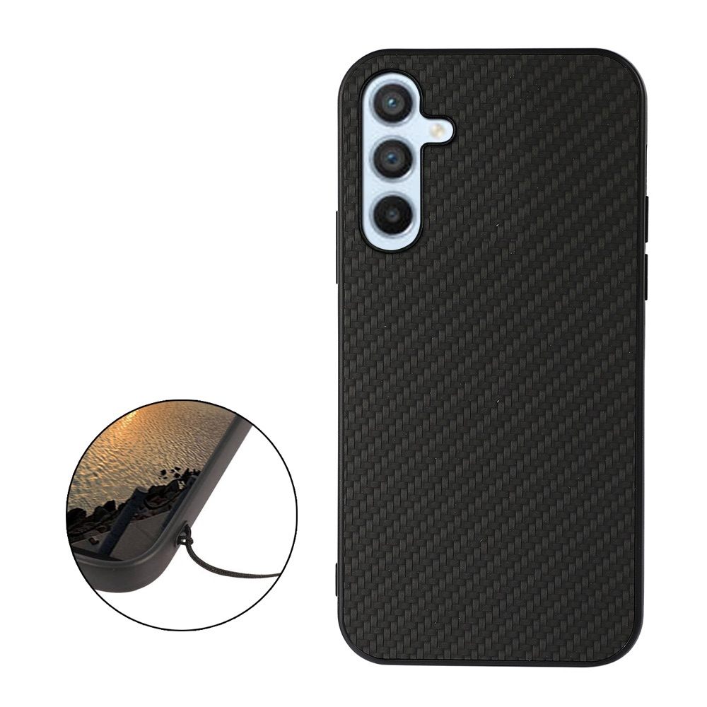 Samsung Galaxy A54 5G Case Secure Carbon Fiber Texture - Black