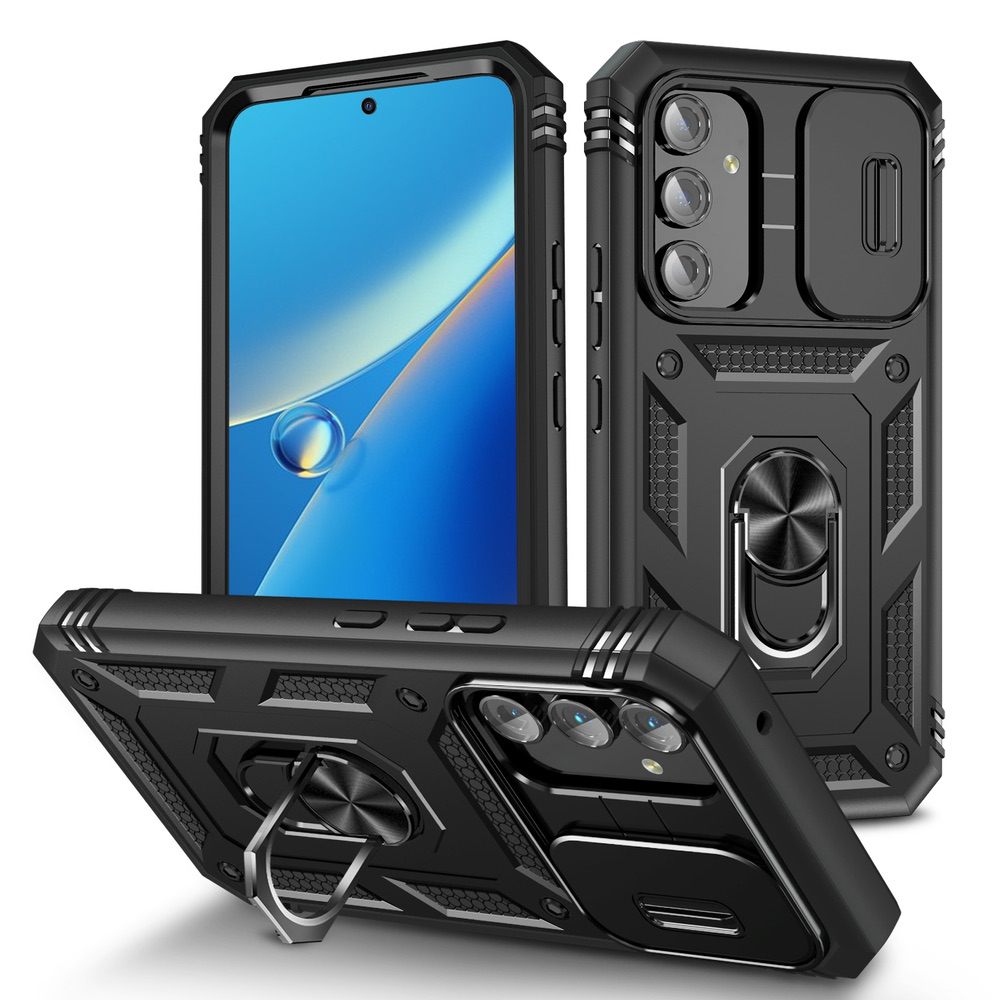 Samsung Galaxy A54 5G Case With Camera Shield Cover - Black