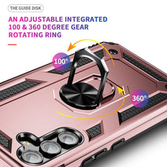 Samsung Galaxy A54 5G Case with Metal Ring Holder - Rose Gold