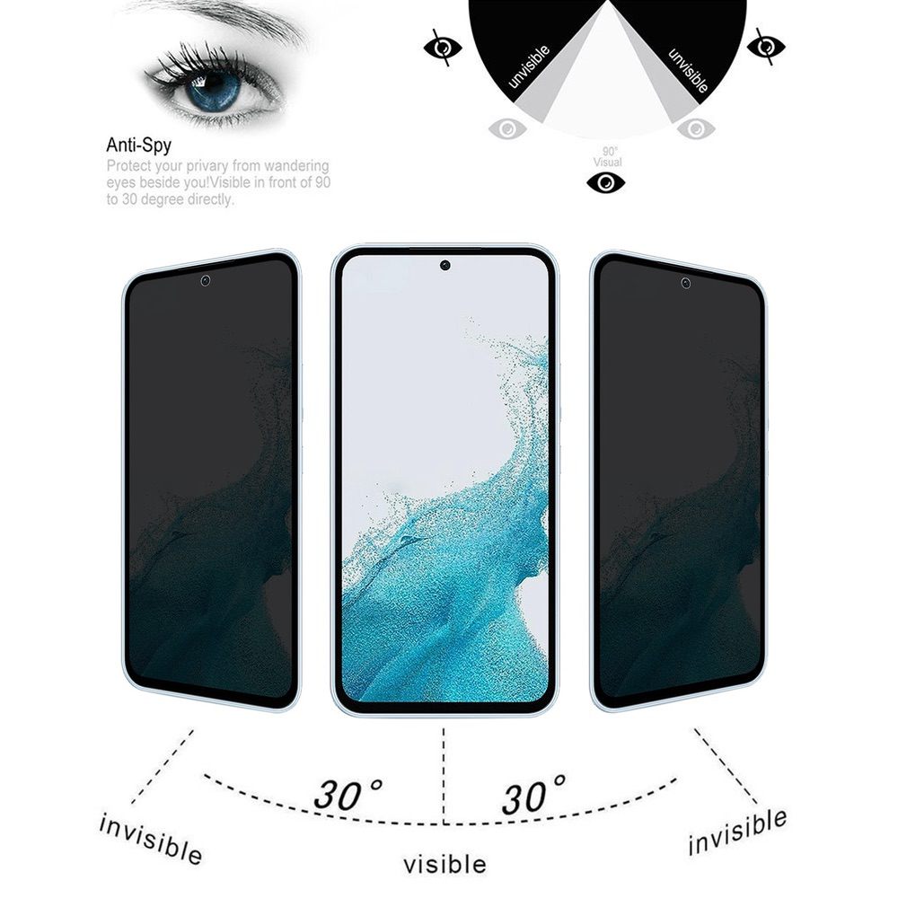 Designed for Samsung S21 FE Privacy Screen Protector Tempered Glass Anti  Spy Display Guard for Galaxy S21 FE 