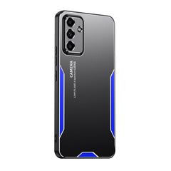 Samsung Galaxy A55 5G Case Blade Series TPU Hybrid Metal - Blue