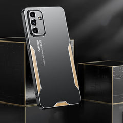 Samsung Galaxy A55 5G Case Blade Series TPU Hybrid Metal - Blue
