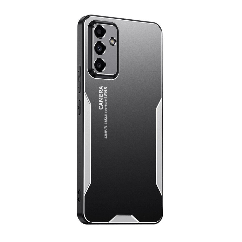 Samsung Galaxy A55 5G Case Blade Series TPU Hybrid Metal - Silver