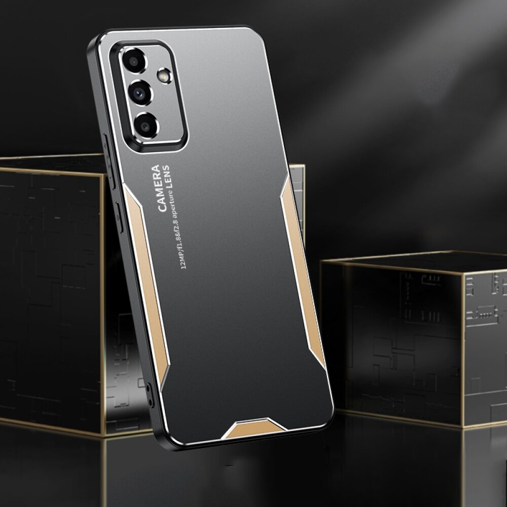 Samsung Galaxy A55 5G Case Blade Series TPU Hybrid Metal - Silver
