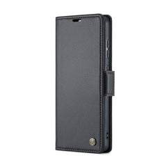 Samsung Galaxy A55 5G Case Butterfly Buckle Litchi Texture - Black