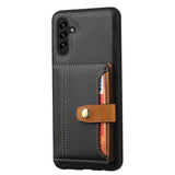 Samsung Galaxy A55 5G Case Calfskin Card Slot - Black