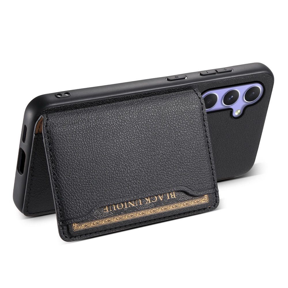 Samsung Galaxy A55 5G Case Calfskin PU Leather - Black