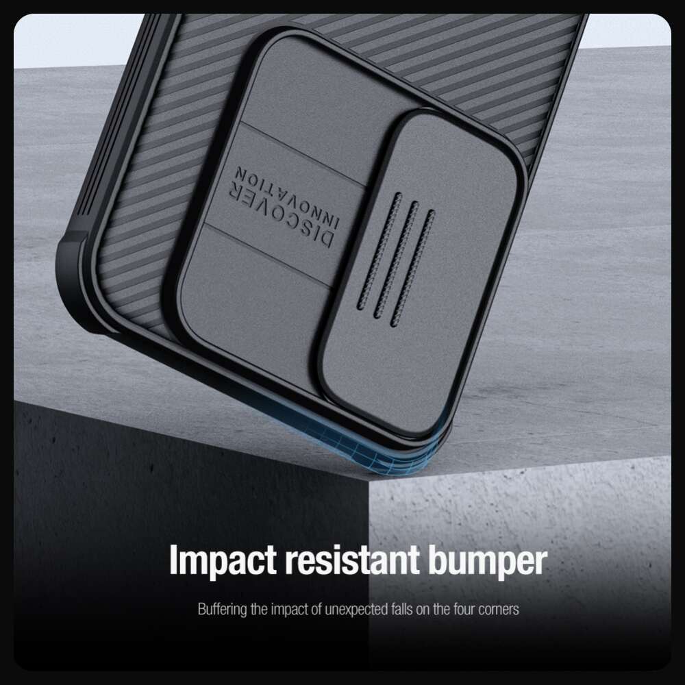 Samsung Galaxy A55 5G Case Camshield Pro PC and TPU - Black