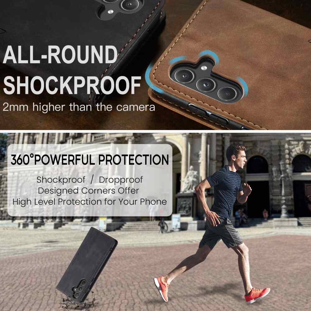 Samsung Galaxy A55 5G Case CaseMe 013 PU Leather Wallet - Black