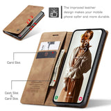 Samsung Galaxy A55 5G Case CaseMe 013 PU Leather Wallet - Brown