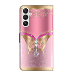 Samsung Galaxy A55 5G Case Crystal 3D - Pink Bottom Butterfly